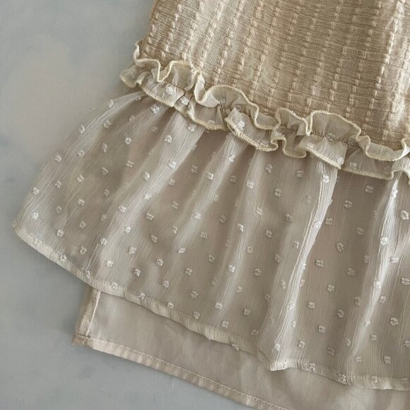 Showpo Cream Boho Mini Skirt - Picture 2 of 5